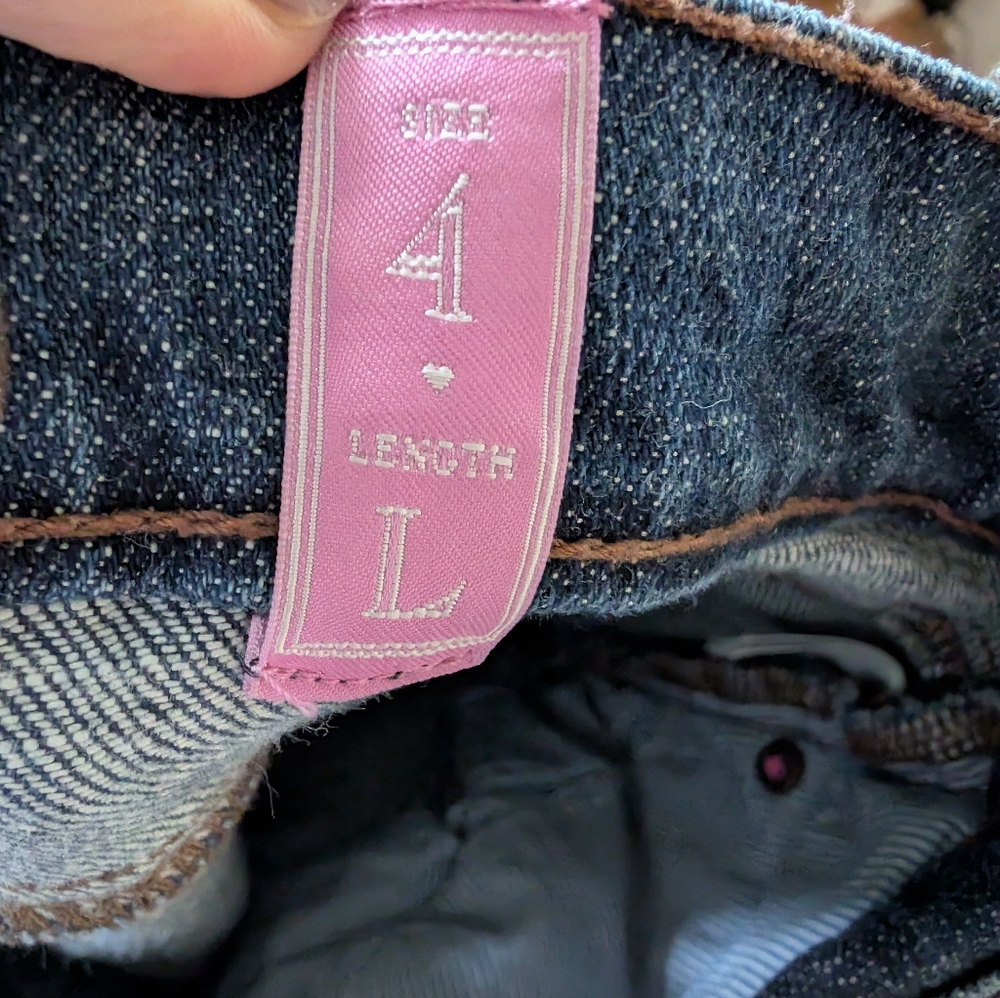Pink Victoria's Secrets Blue Jeans - Picture 2 of 13